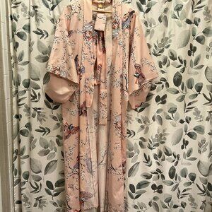 Pink Authentic Kimono with Tie